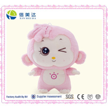 Cuddy Pink Big Head Sun Monkey Animal Plush Toy